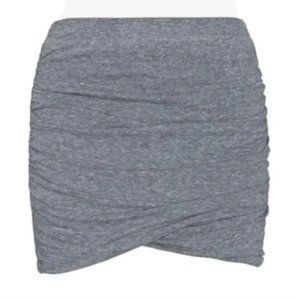 Pam & Gela Red Ruched Mini Skirt Size S